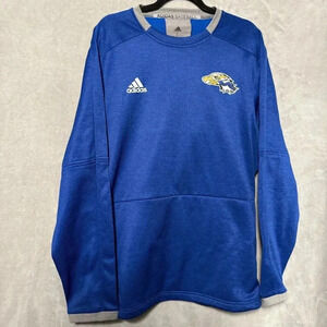 Germantown Jr. Warhawks Baseball Sweatshirt Mens Large Blue adidas Pullover